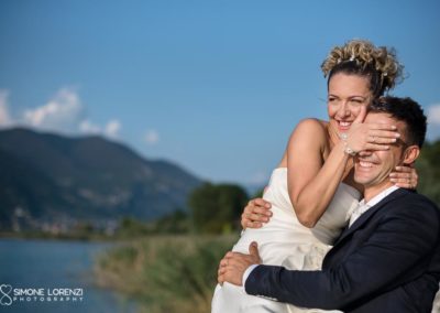 fotografo matrimonio La Catilina, Clusane, Brescia; panorama Lago d'Iseo
