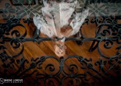 riflesso sposo del Matrimonio country chic a Bergamo, Lombardia