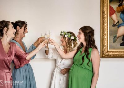 bridal party al Matrimonio country chic a Bergamo, Lombardia