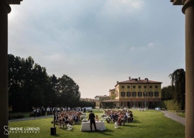 panoramica frontale Matrimonio country chic in Villa Pesenti Agliardi, Bergamo