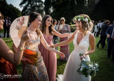 amiche della sposa al Matrimonio country chic in Villa Pesenti Agliardi, Bergamo