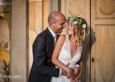 sguardi d'intesa degli sposi al Matrimonio country chic in Villa Pesenti Agliardi, Bergamo