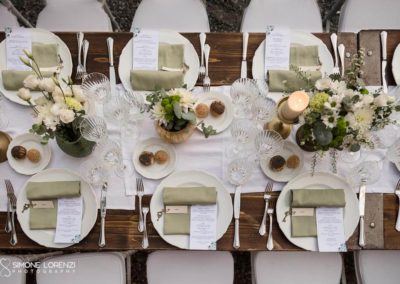 allestimento country chic del tavolo imperiale al Matrimonio civile in Villa Pesenti Agliardi, Bergamo