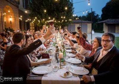 brindisi al Matrimonio country chic in Villa Pesenti Agliardi, Bergamo