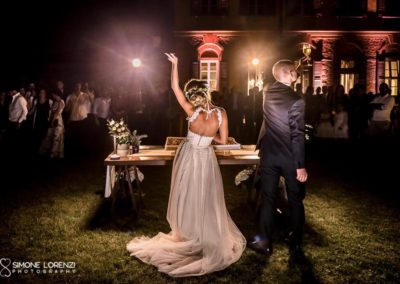 brindisi e torta al Matrimonio civile in Villa Pesenti Agliardi, Bergamo