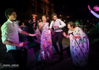 ballerini buffi al Matrimonio civile in Villa Pesenti Agliardi, Bergamo