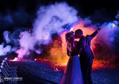 fumogeni per Matrimonio civile in Villa Pesenti Agliardi, Bergamo